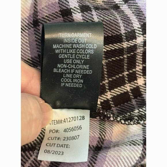 Torrid Womens Brushed Acrylic Flannel Tie Back Button Up Tunic Size 5X Country - Picture 10 of 12